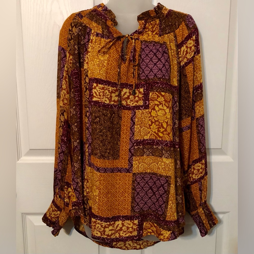 NWT JANE & DELANCEY BLOUSE SIZE LARGE